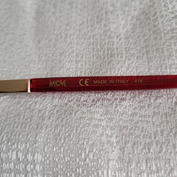 MCM sunglasses red lurex - Picture 5 of 10